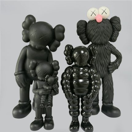 KAWS Companion Family Figure Set Black